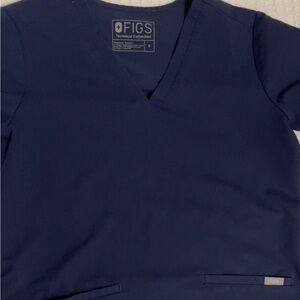 Figs Navy Blue Short Sleeve Tee